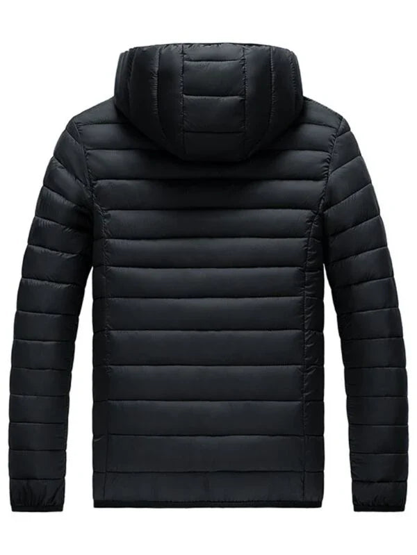 Jaqueta Masculina de Inverno Corta Vento e Frio de Nylon Acolchoada