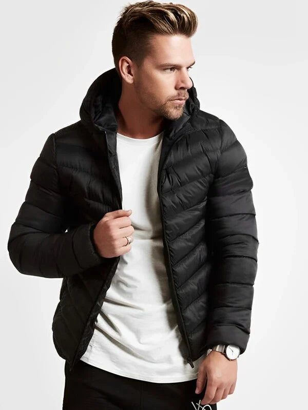 Jaqueta Masculina Puffer Slim Fitness Moda Inverno