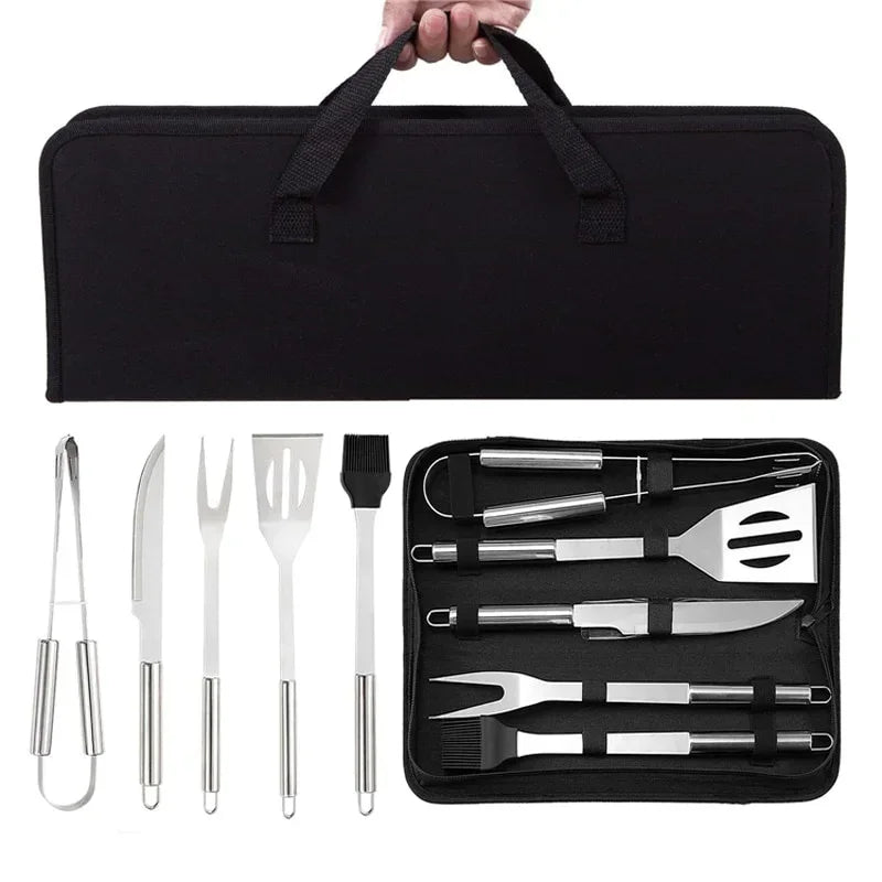 Kit de Churrasco Inox com Maleta - GrillMaster